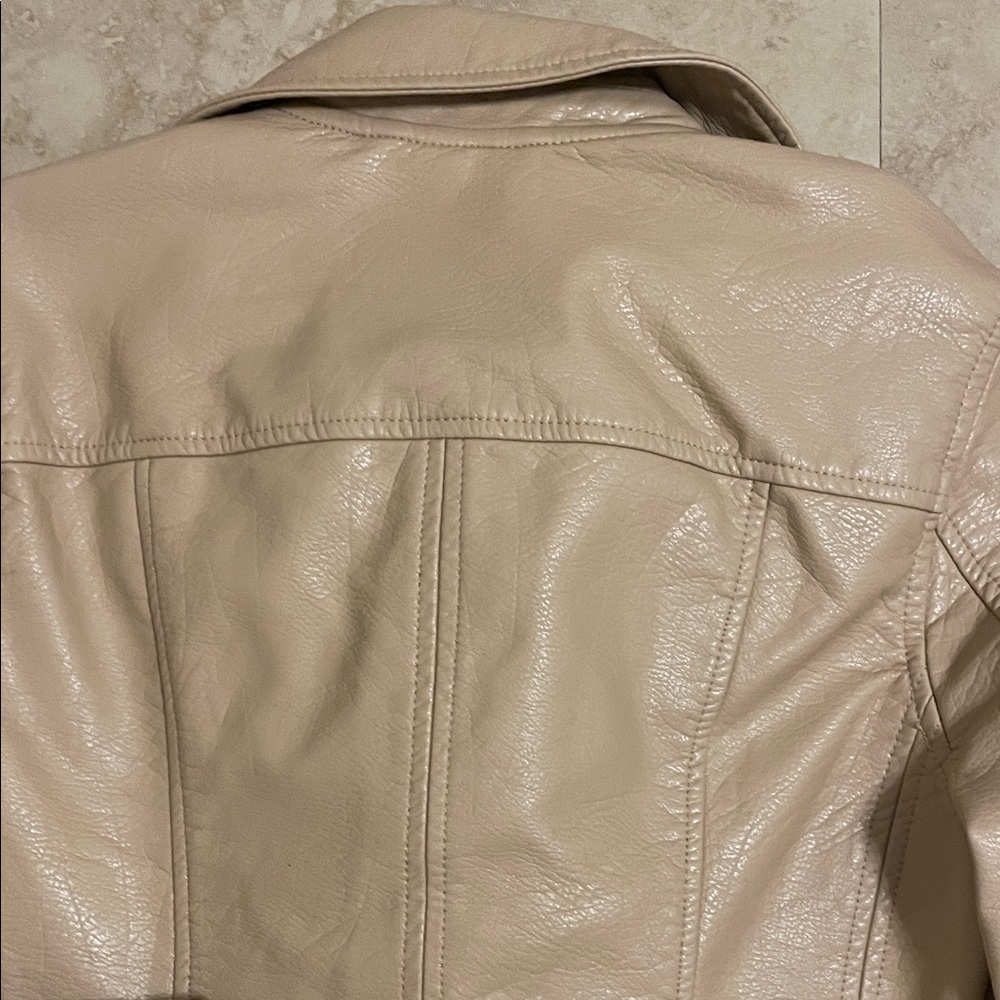 Blank NYC Beige Leather Jacket - Picture 6 of 11